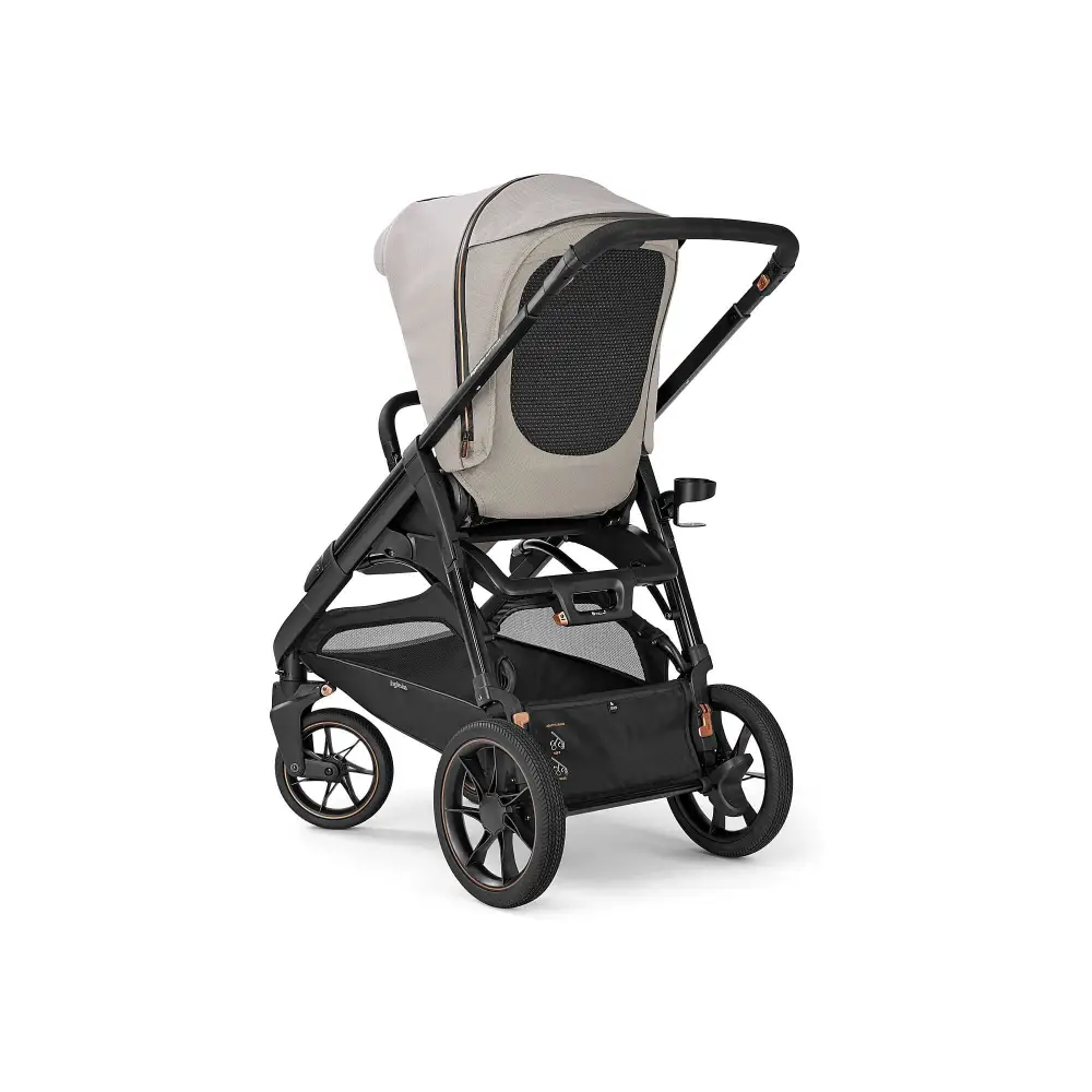 Inglesina Aptica XT 3-in-1 Travel System – Tundra Beige | Lie-Flat Car Seat & 360° Base General Inglesina
