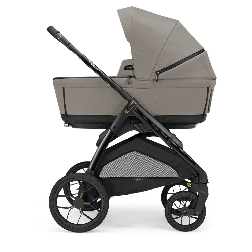 Inglesina Aptica XT 3-in-1 Travel System – Tundra Beige | Lie-Flat Car Seat & 360° Base General Inglesina