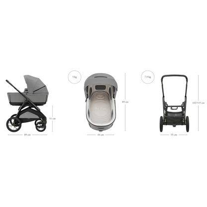 Inglesina Aptica XT 3-in-1 Travel System – Tundra Beige | Lie-Flat Car Seat & 360° Base General Inglesina