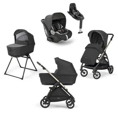 Inglesina Electa Upper Black 3 in 1 Travel System with 360 Isofix  Inglesina   