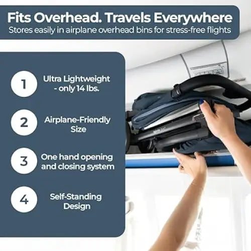 Inglesina Quid 3 Travel Stroller - Cosmic Black