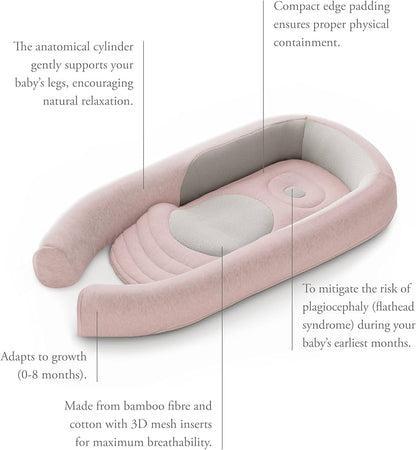 Inglesina Welcome Pod Baby Sleep Nest – Pink | Newborn Support Pod Inglesina