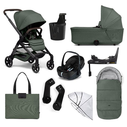 Joolz Hub² 3 in 1 Pebble Pro2 Travel System Bundle - Forest Green General Joolz