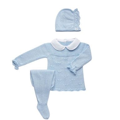 Juliana Baby blue Knitted 3 Piece Set General Juliana   