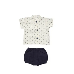 Juliana Baby Boys Nautical Anchor 2 Piece Set