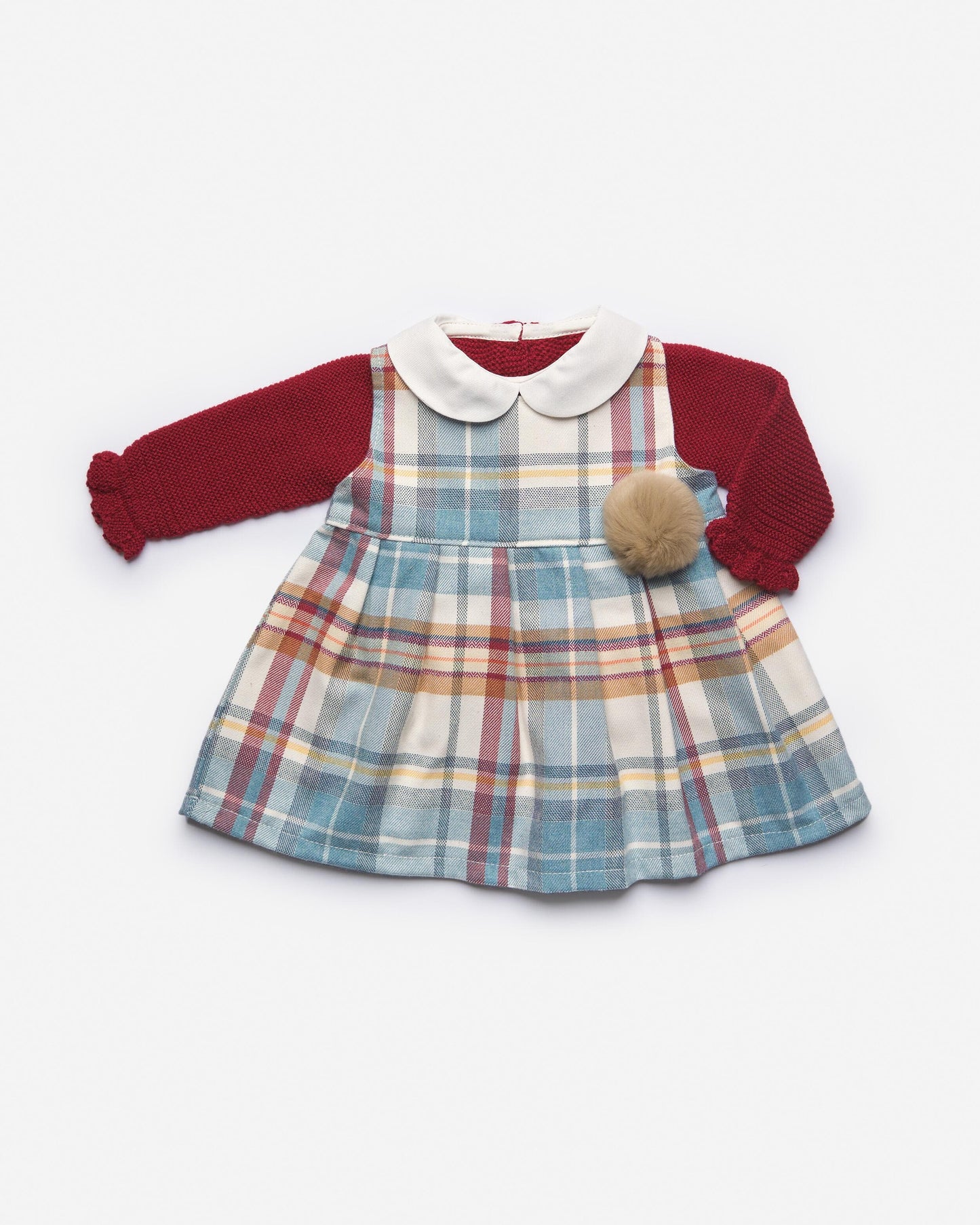 Juliana Baby Girls Pinafore Checked Dress  Juliana   