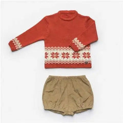 Juliana Jumper and Camel Jam Pants Set