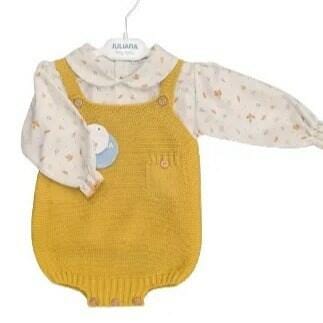 Juliana Mustard Dungarees & Shirt set General Juliana 6m  