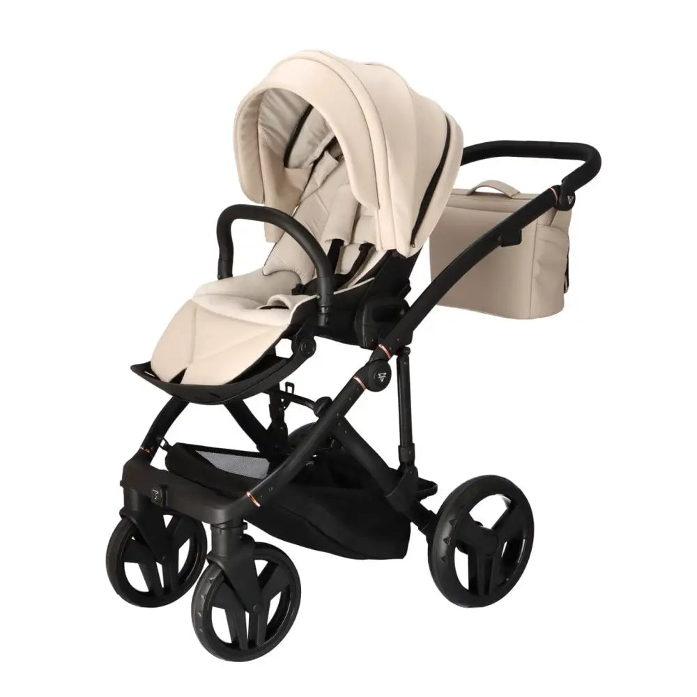 Junama Classic Beige Pram – 3 in 1 Luxury Travel System Junama