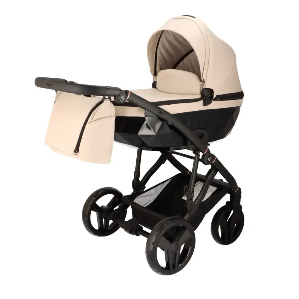 Junama Classic Beige Pram – 3 in 1 Luxury Travel System Junama