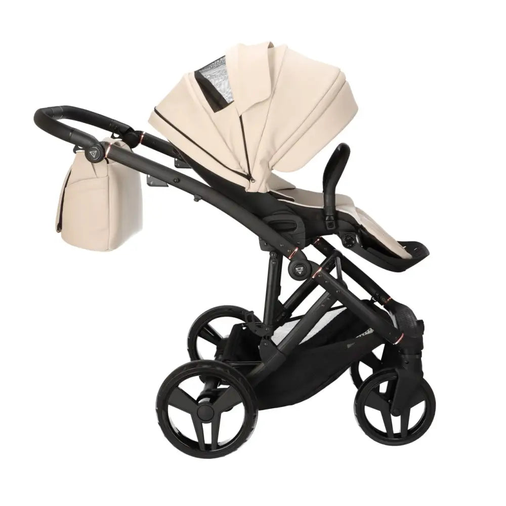 Junama Classic Beige Pram – 3 in 1 Luxury Travel System Junama