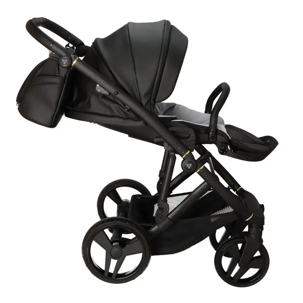 Junama Classic Black Pram – 2 in 1 Luxury Travel System Junama