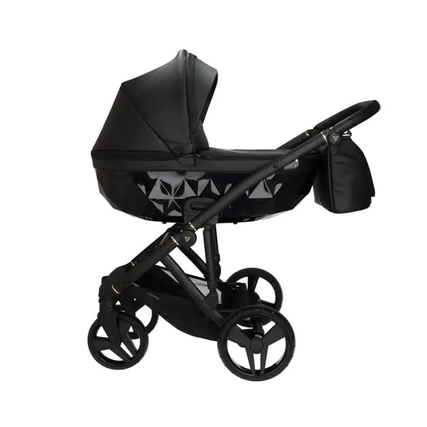 Junama Classic Black Pram – 2 in 1 Luxury Travel System Junama