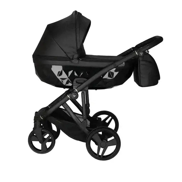 Junama Classic Black Pram – 2 in 1 Luxury Travel System Junama