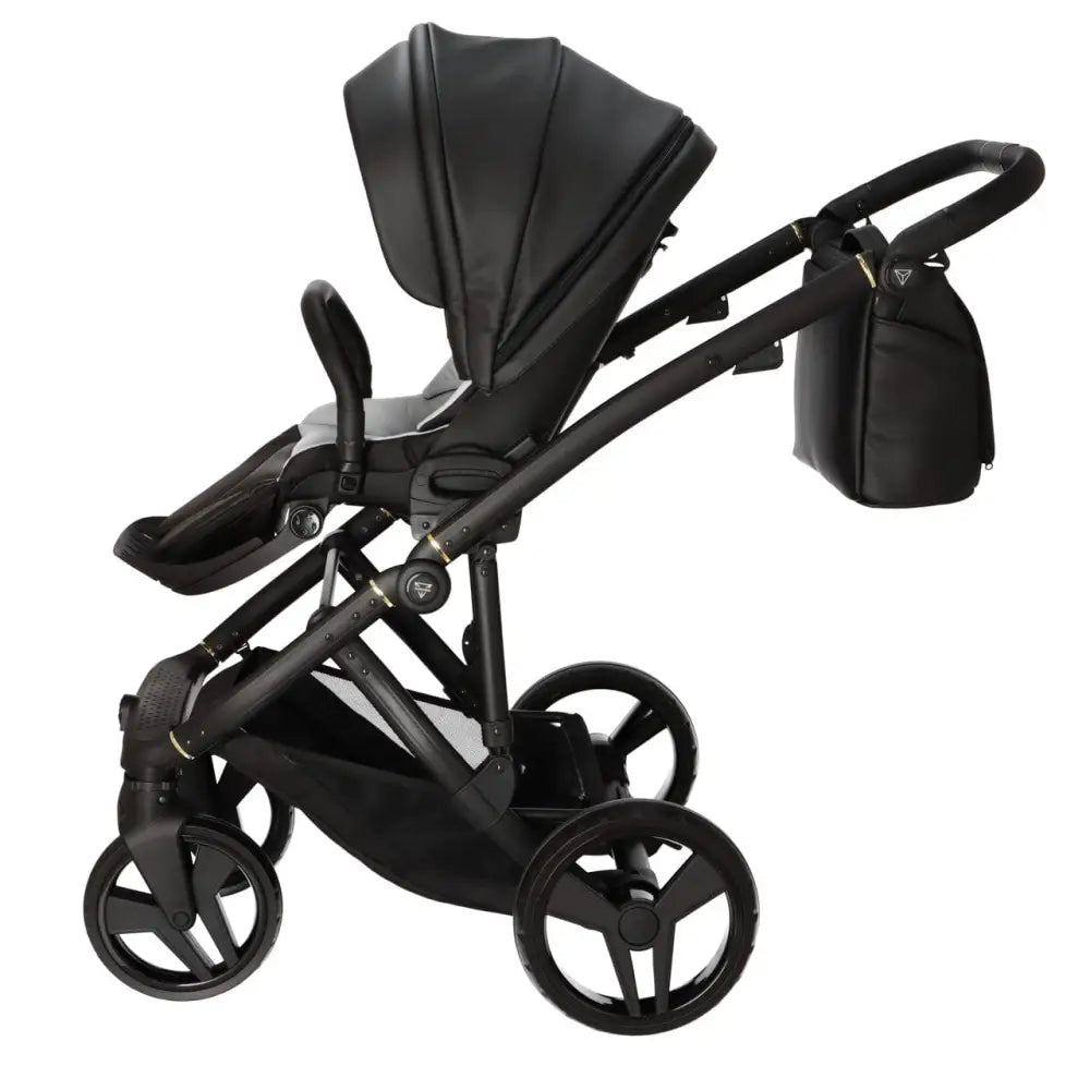 Junama Classic Black Pram – 2 in 1 Luxury Travel System Junama
