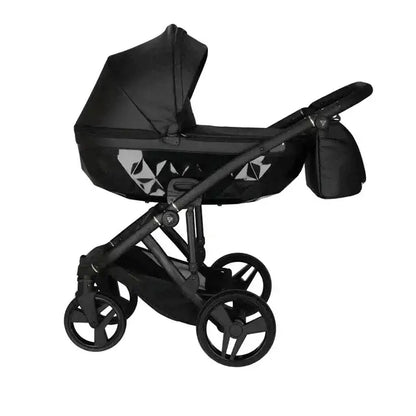 Junama Classic Black Pram – 4 in 1 Luxury Travel System with Isofix Base Junama