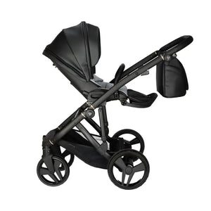 Junama Classic Black Pram – 4 in 1 Luxury Travel System with Isofix Base Junama