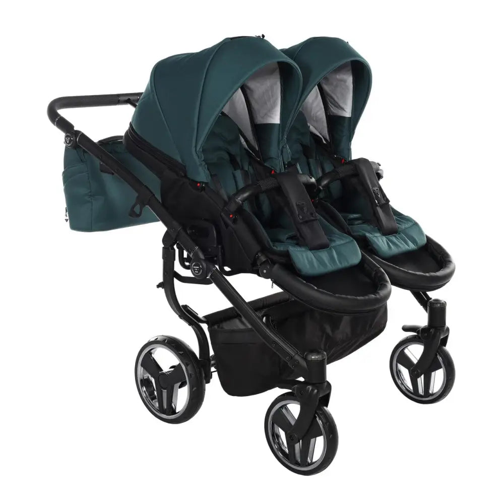 thinnest double stroller Junama Compact Duo Double Stroller Green