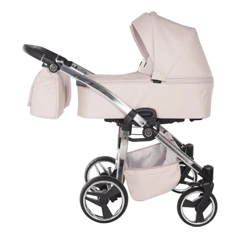Junama Compact Double Stroller - Pink Leatherette Junama