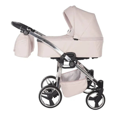 Junama Compact Double Stroller - Pink Leatherette Junama