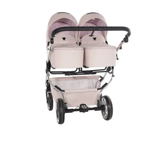 Junama Compact Double Stroller - Pink Leatherette Junama