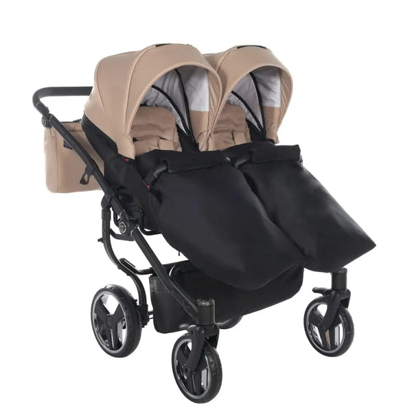 Junama Compact Double Twin Stroller - Beige Junama