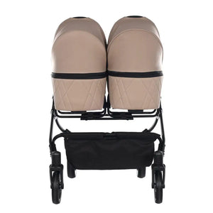 Junama Compact Double Twin Stroller - Beige Junama
