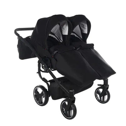 Junama Compact Double Twin Stroller - Black Junama