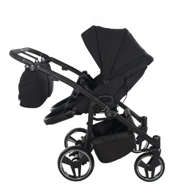 Junama Compact Double Twin Stroller - Black Junama