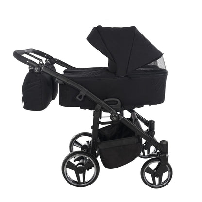 Junama Compact Double Twin Stroller - Black Junama
