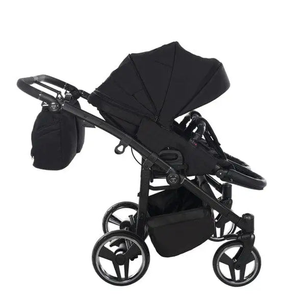 Junama Compact Double Twin Stroller - Black and Gold Junama