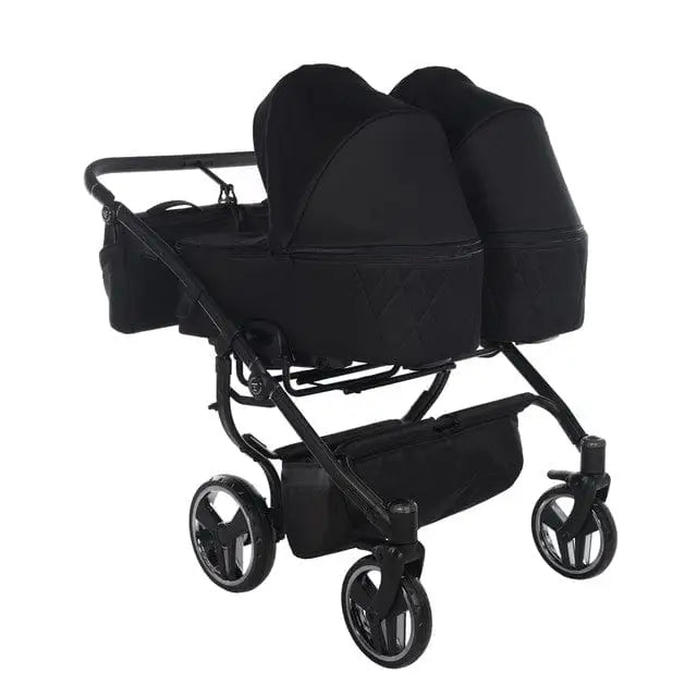 Junama Compact Double Twin Stroller - Black and Gold Junama