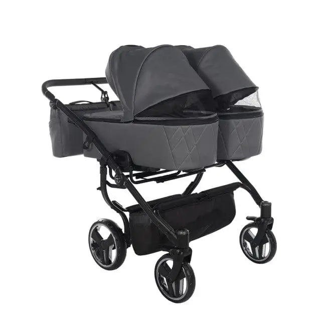 Junama Compact Double Twin Stroller - Graphite Grey Junama