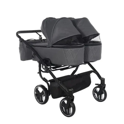 Junama Compact Double Twin Stroller - Graphite Grey Junama