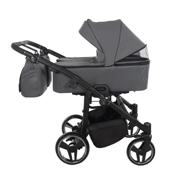 Junama Compact Double Twin Stroller - Graphite Grey Junama