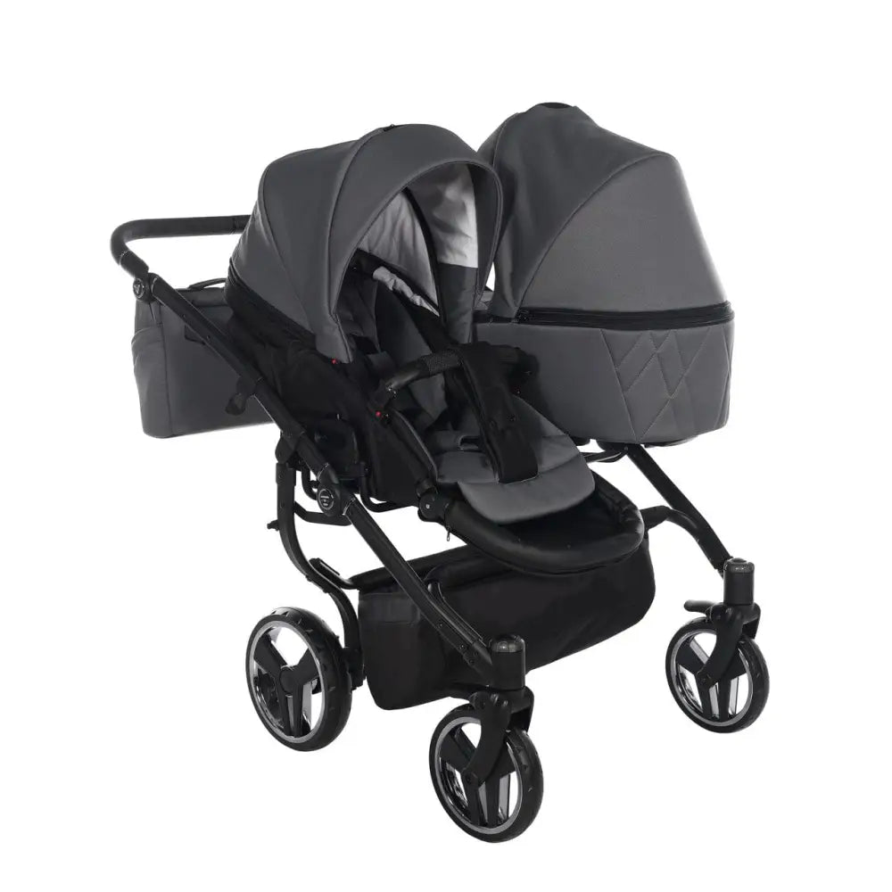 Junama Compact Double Twin Stroller - Graphite Grey Junama