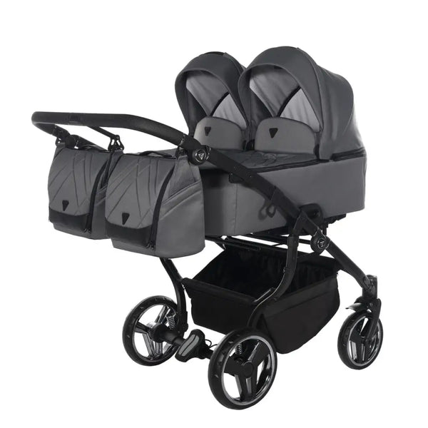Junama Compact Double Twin Stroller - Graphite Grey Junama