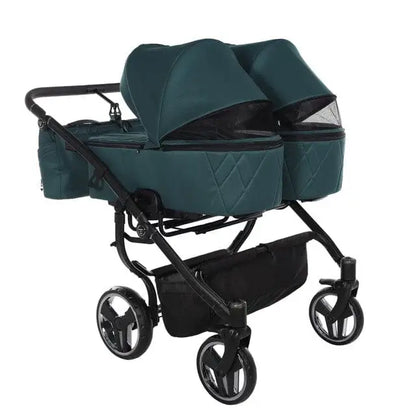 Junama Compact Double Twin Stroller - Green Junama