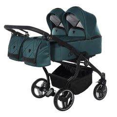 Junama Compact Double Twin Stroller - Green