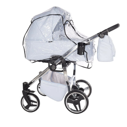 Junama Compact Twin Stroller - Blue Leatherette Junama