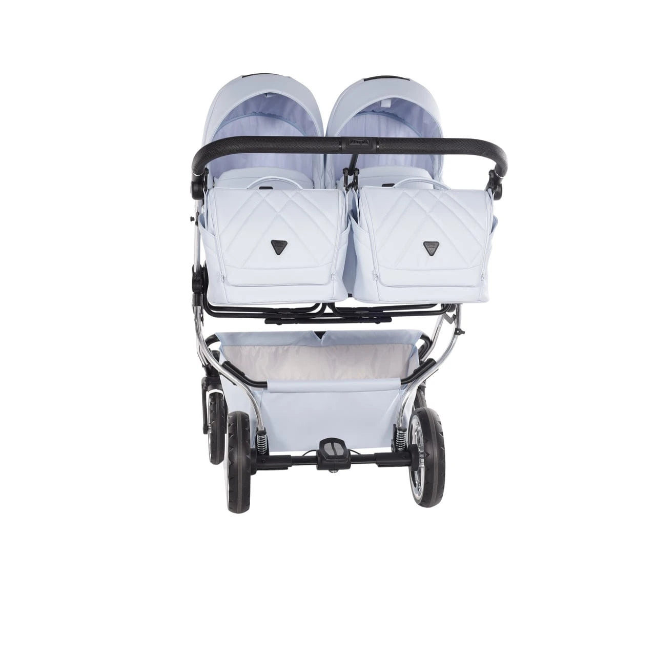 Junama Compact Twin Stroller - Blue Leatherette Junama