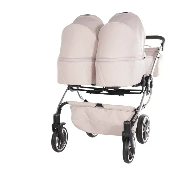 Junama Compact Twin Stroller - Pink Leatherette Junama