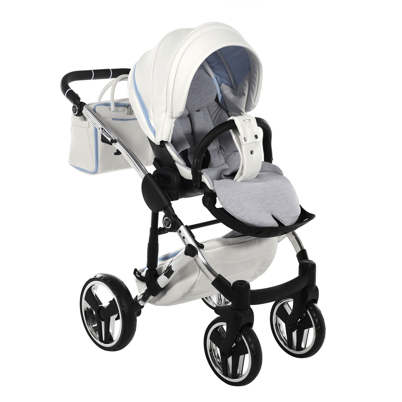 Junama Diamond 2 in 1 Pram - Candy Blue  Junama   