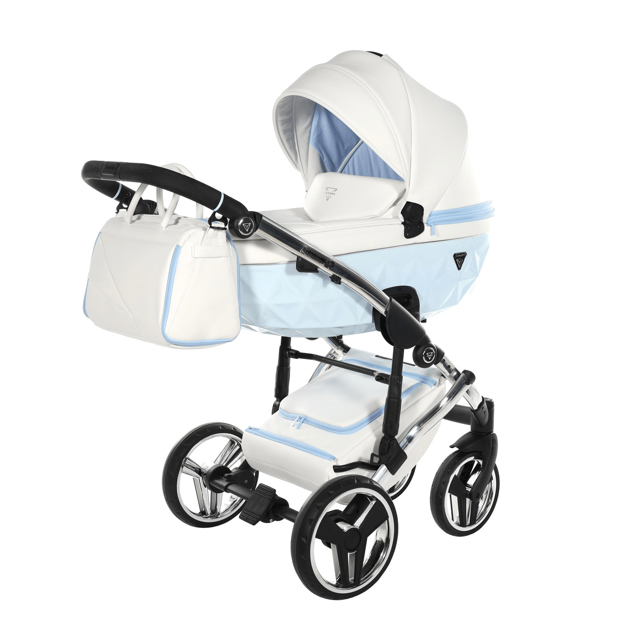 Junama Diamond 2 in 1 Pram - Candy Blue  Junama   