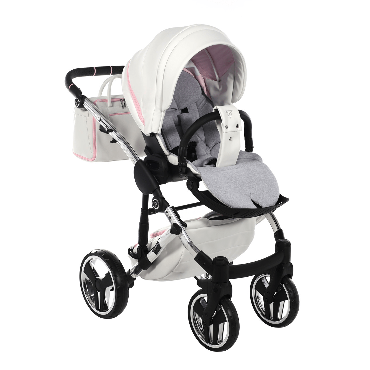 Junama Diamond 2 in 1 Pram - Candy Pink  Junama   