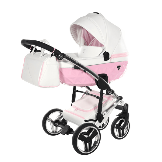 Junama Diamond 2 in 1 Pram - Candy Pink  Junama   