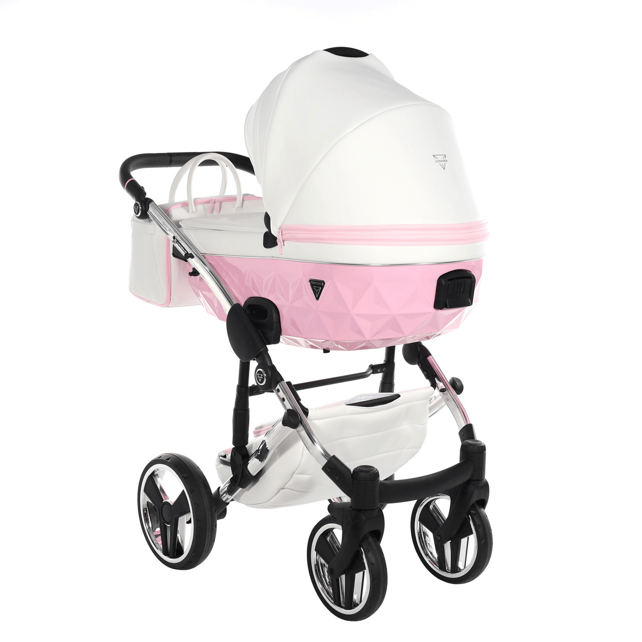 Junama Diamond 2 in 1 Pram - Candy Pink  Junama   