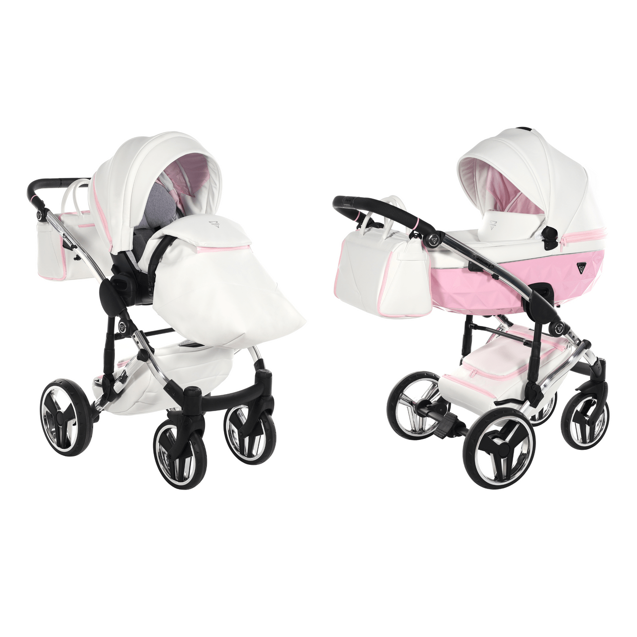 Junama Diamond 2 in 1 Pram - Candy Pink  Junama   