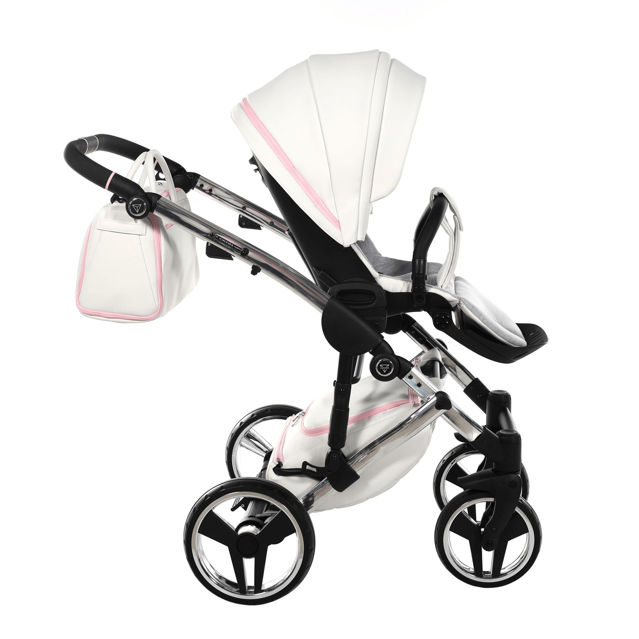 Junama Diamond 2 in 1 Pram - Candy Pink  Junama   