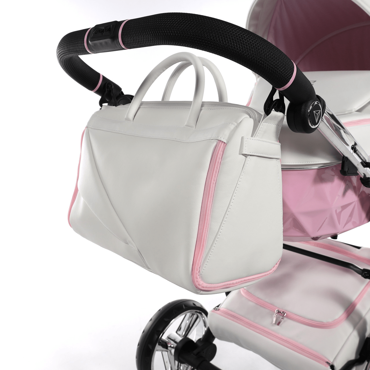 Junama Diamond 2 in 1 Pram - Candy Pink  Junama   